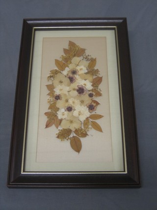Joanna Shen, a dried flower picture 12" x 6"
