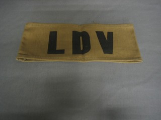 A WWII Local Defence Volunteers arm band