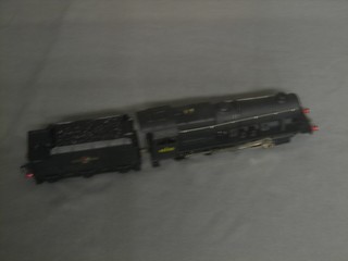A Hornby OO British Railways locomotive and tender, boxed