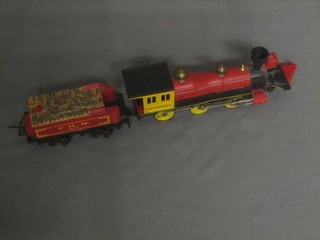 A Triang R2233 Davy Crockett locomotive and tender