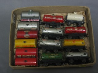 A collection of 14 various Hornby Dublo gauge oil tankers