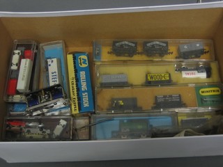 A quantity of various N gauge rolling stock and cars