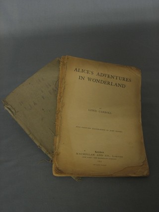 A 19th Century cloth bound edition "The House That Jack Built", and Lewis Carol "Alice in Wonderland" 1905 (no cover)