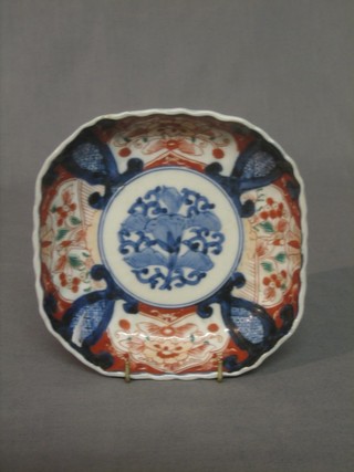 A 19th Century square Japanese Imari porcelain dish 6"