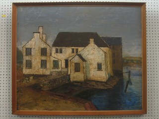 B M Wright, oil on board "Cacooberry Harbour 1958" 26" x 31"