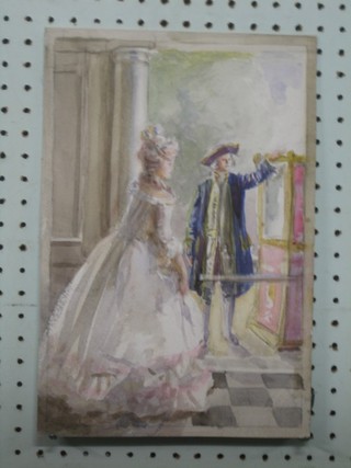 A W Pearce, watercolour "Noble Lady" 13" x 9"