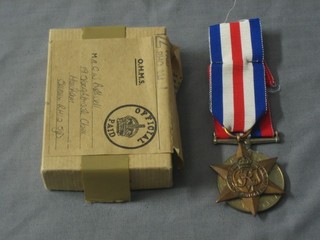 A pair of medals comprising France and Germany Star and British War medal