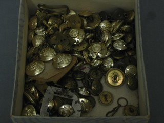 A collection of various Staybright buttons mainly Royal Army Service Corps