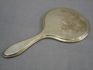 A silver backed hand mirror Birmingham 1918