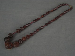A string of "amber" beads