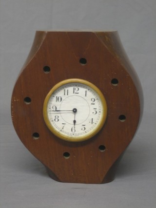 A Swiss clock contained in a wooden propeller boss marked C166 AD 644 RH AIR Sopwith F1 D2590 P2650 TRACTOR