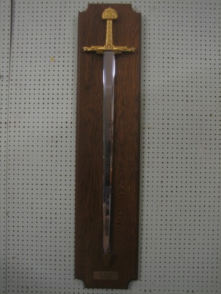 A reproduction 17th Century double bladed sword "The Sword of Charlemagne" 30"