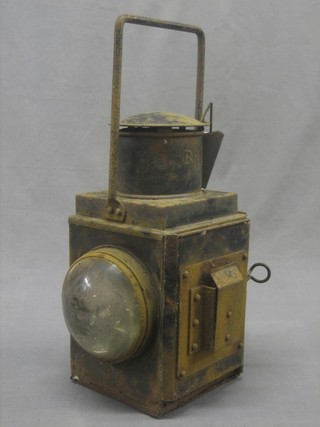 An old British Railways Bulls Eye lantern (some corrosion) to base