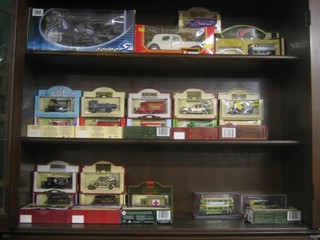 A Solido model jeep, a Burago model Citroen 2CV and various models of Days Gone By etc