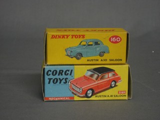 A Dinky No.160 Austin A30 model boxed and a Corgi Austin A40 216M boxed