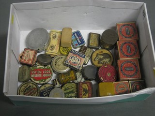 A quantity of various old tins