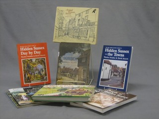 A small collection of books relating to Sussex