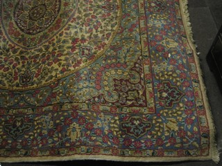 A contemporary floral patterned Eastern carpet 79" x 78"