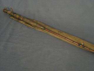 A 3 section fly rod with spare tip