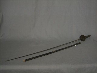 A Soling  fencing foil with 34" blade (possibly reduced in length)