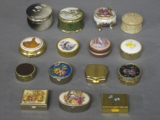 A collection of miniature trinket boxes