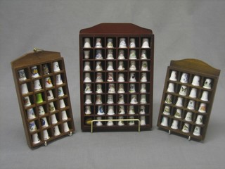 A collection of 92 various thimbles