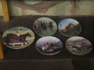 2 Royal Doulton plates decorated Nijinsky and Arkle and 4 other plates from The Racing Champion Collection