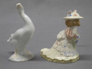A Royal Doulton Bramley Hedge figure - Poppy Eybright 4" and a Lladro figure of a Goose 42