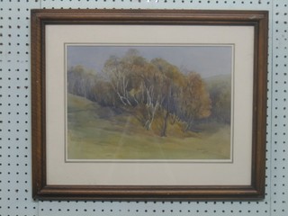 H Kidd, impressionist watercolour "Wooded Country Scene" 9 1/2" x 13 1/2" signed and dated 1922