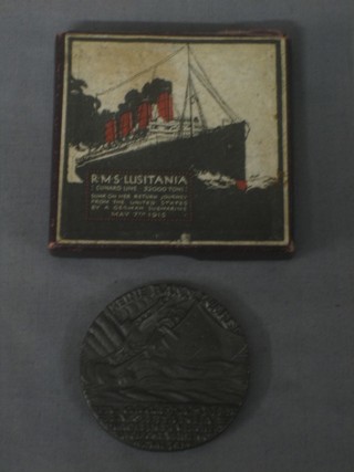 A Lucitania medal boxed