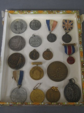 16 various Unofficial WWI Peace medals