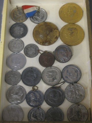 23 various Edward VII Unofficial Coronation medals