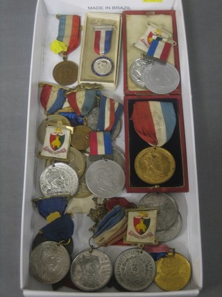 A collection of various Unofficial Coronation medals