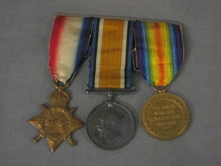 A group of 3 medals to M2-03263 Pte. E Philips Army Service Corps comprising 1914-15 Star, British War medal and Victory medal