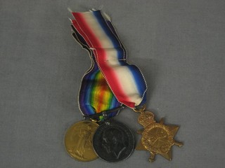 A group of 3 medals to C-922 Pte. G E Smith Kings Royal Rifle Corps comprising 1914-15 Star, British War medal and Victory medal