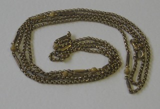 A 9ct guard chain 