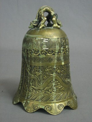 An Eastern brass bell 7 1/2"