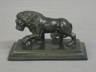 A 19th Century bronze paperweight in the form of The Medici Lion 4"