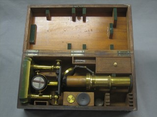 A 19th Century single pillar microscope