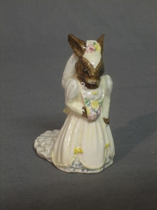 A Royal Doulton Bunnykins figure - Bride 1990