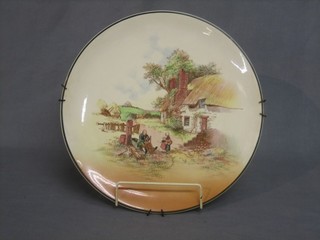 A Royal Doulton rustic pattern charger, the reverse marked D6297 14"
