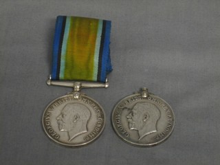 A British War medal to W330232 Saffa G H Webb Royal Engineers and a British War medal to 23846 B Clark LS Royal Navy (suspension bar f)