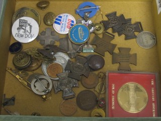 A collection of various badges etc