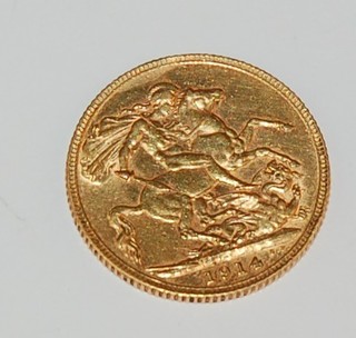 A George V 1914 sovereign