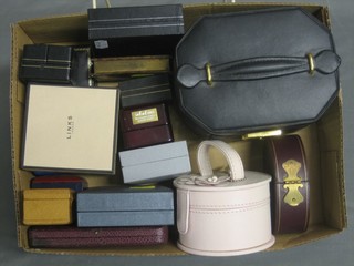 A collection of various jewellery boxes
