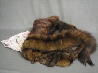A Mink cape, a Silver Fox fur and 1 other