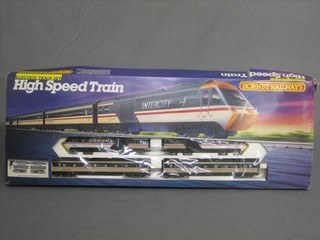 A Hornby Hi-Speed electric train set (box in poor condition)