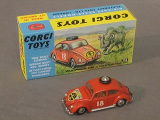 A Corgi Volkswagen Safari Beetle 1200 no.256, contained in a facsimile box