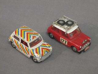 A Corgi Mini Cooper S and a Dinky Mini Minor, unboxed