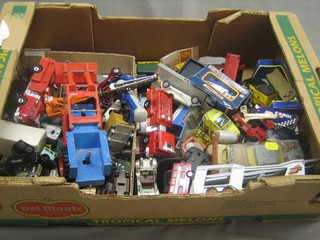 A collection of Corgi, Matchbox and other toy cars (play worn)